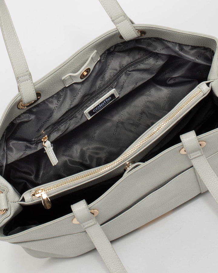 Colette by Colette Hayman Grey Shanice Large Tote Bag