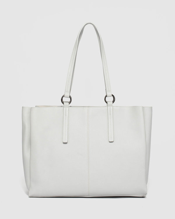 Grey Stacey Ring Tote Bag | Tote Bags