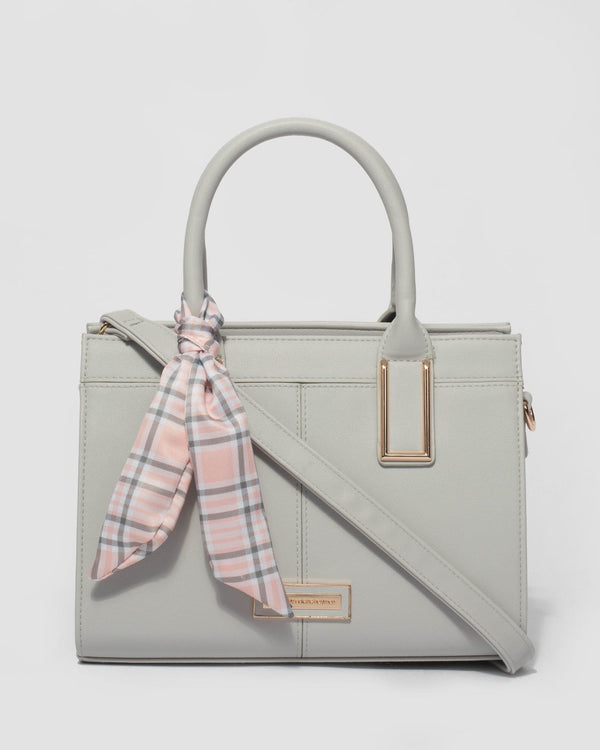 Grey Stef Scarf Mini Bag | Mini Bags