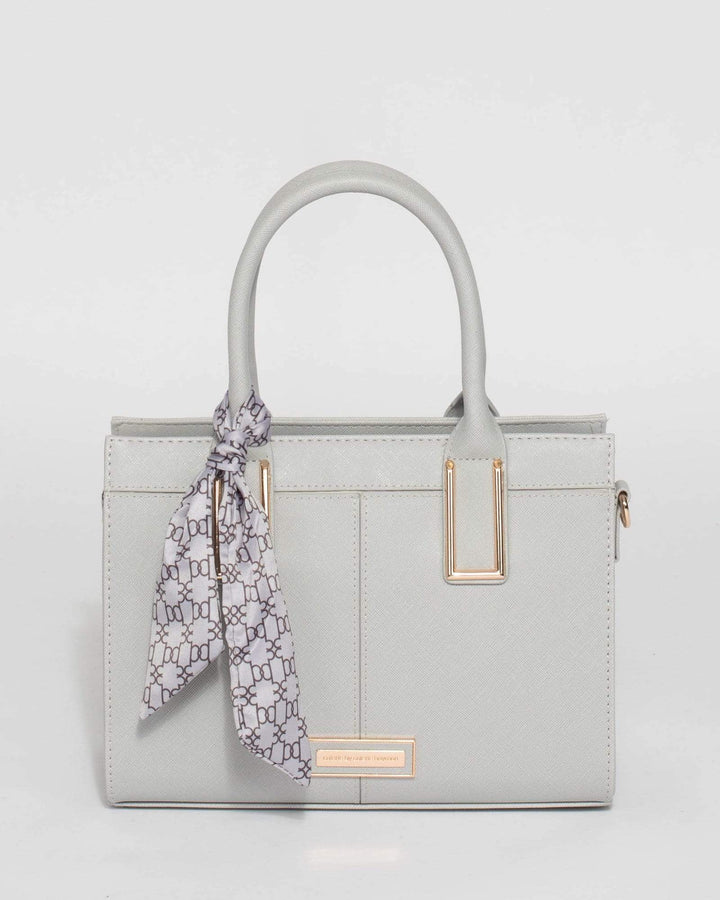 Grey Stef Scarf Mini Bag | Mini Bags