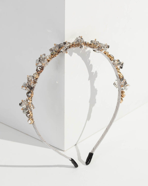 Colette by Colette Hayman Grey Stone Detail Headband