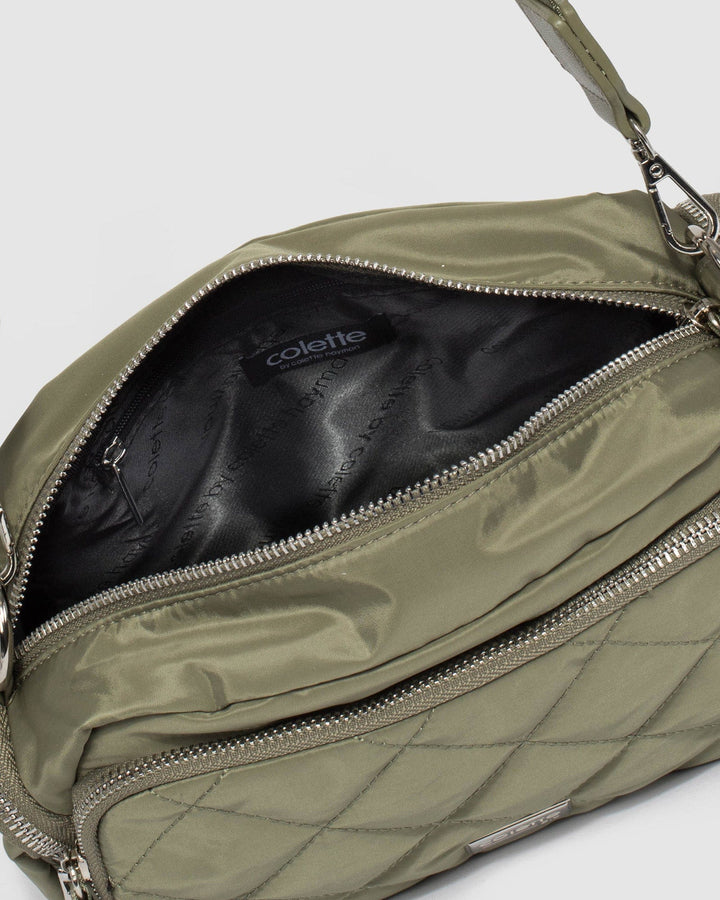 Colette by Colette Hayman Harper Nylon Green Crossbody Bag