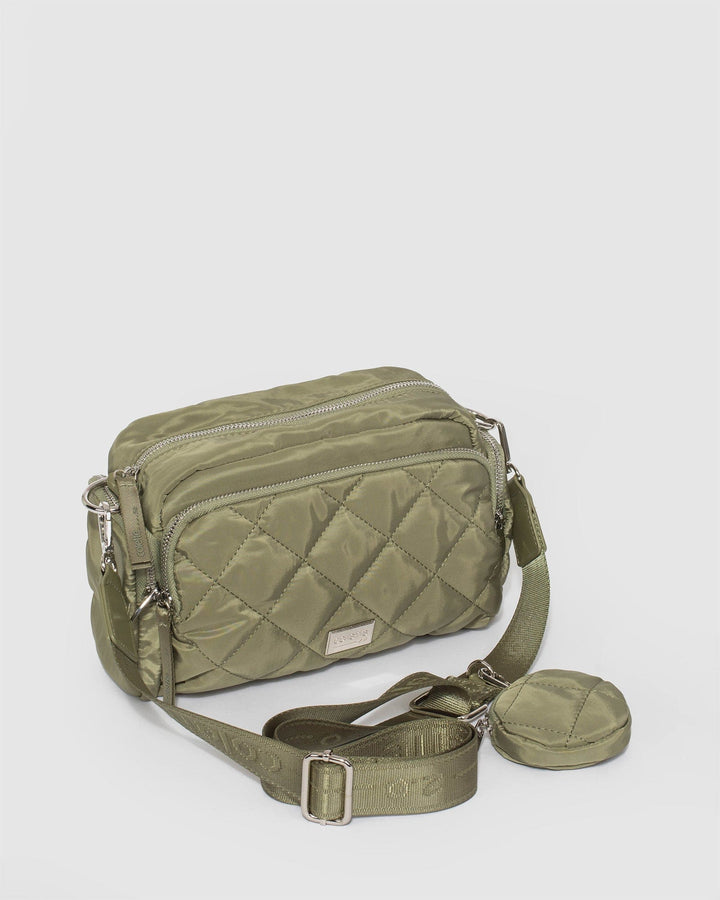 Colette by Colette Hayman Harper Nylon Khaki Crossbody Bag