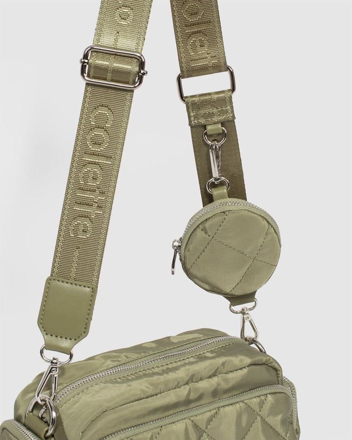 Colette by Colette Hayman Harper Nylon Khaki Crossbody Bag