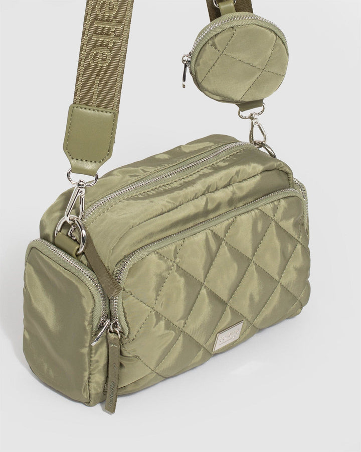 Colette by Colette Hayman Harper Nylon Khaki Crossbody Bag
