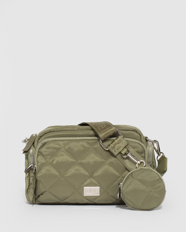 Colette by Colette Hayman Harper Nylon Khaki Crossbody Bag