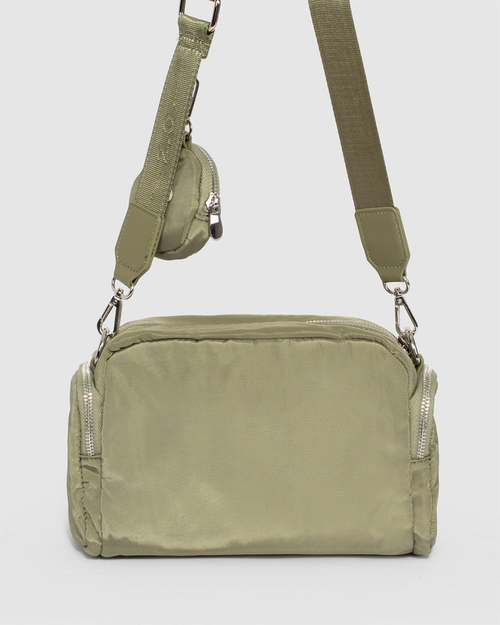 Colette by Colette Hayman Harper Nylon Khaki Crossbody Bag