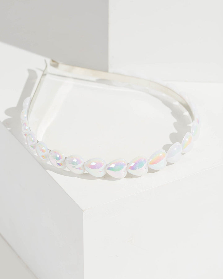 Colette by Colette Hayman Holographic Multi Heart Shape Headband