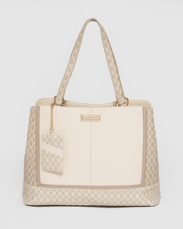 Colette by Colette Hayman Inaya Cream Tote Bag