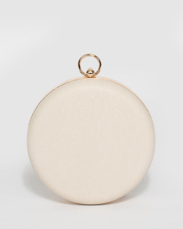Colette by Colette Hayman Ivory Alex Circle Case Clutch Bag