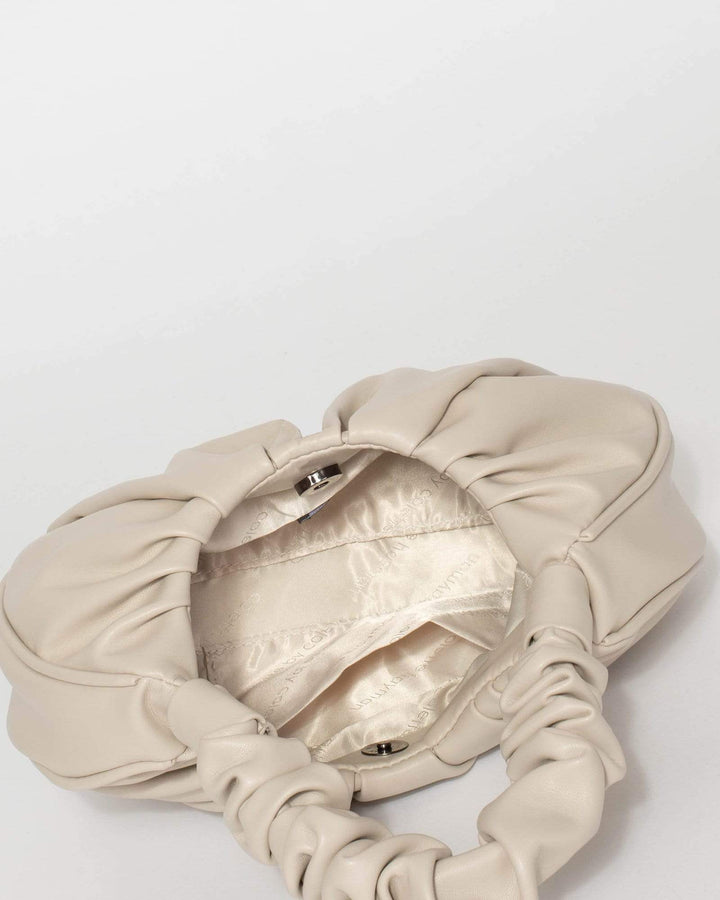 Ivory April Scrunchie Bag | Mini Bags