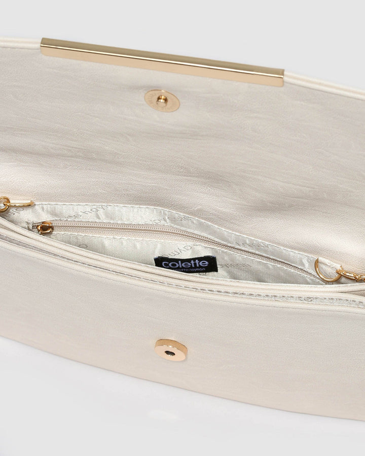 Ivory Brielle Clutch Bag | Clutch Bags
