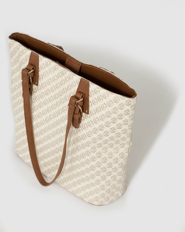 Colette by Colette Hayman Ivory Christina Pouch Tote Bag