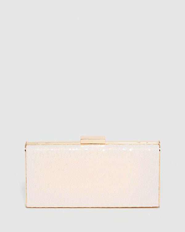 Ivory Dafne Hardcase Clutch Bag | Clutch Bags