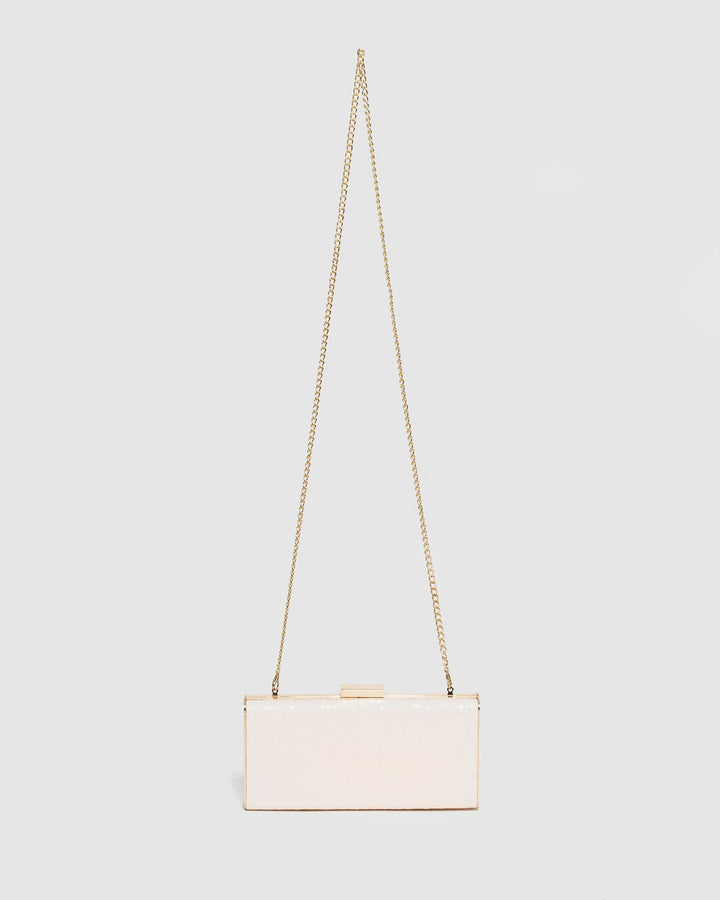 Ivory Dafne Hardcase Clutch Bag | Clutch Bags