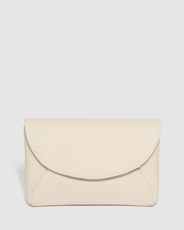 Ivory Dalila Envelope Clutch Bag | Clutch Bags
