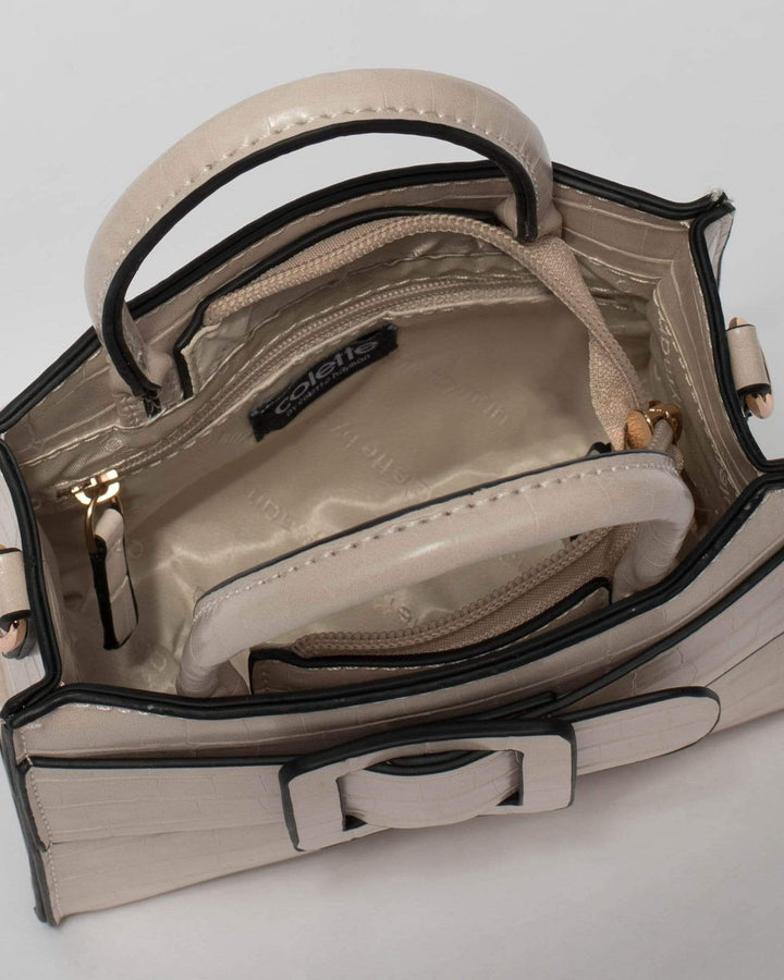 Ivory Dina Buckle Mini Bag | Mini Bags