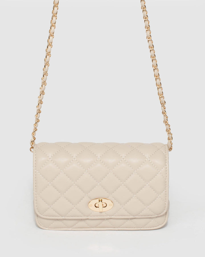 Ivory Eboni Quilted Crossbody Bag | Crossbody Bags