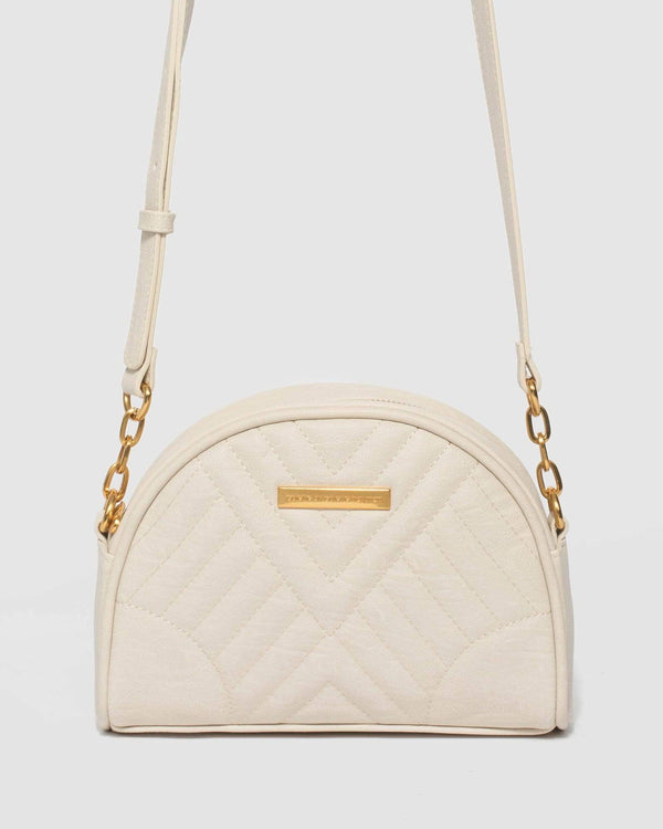 Ivory Elyse Quilt Crossbody Bag | Crossbody Bags