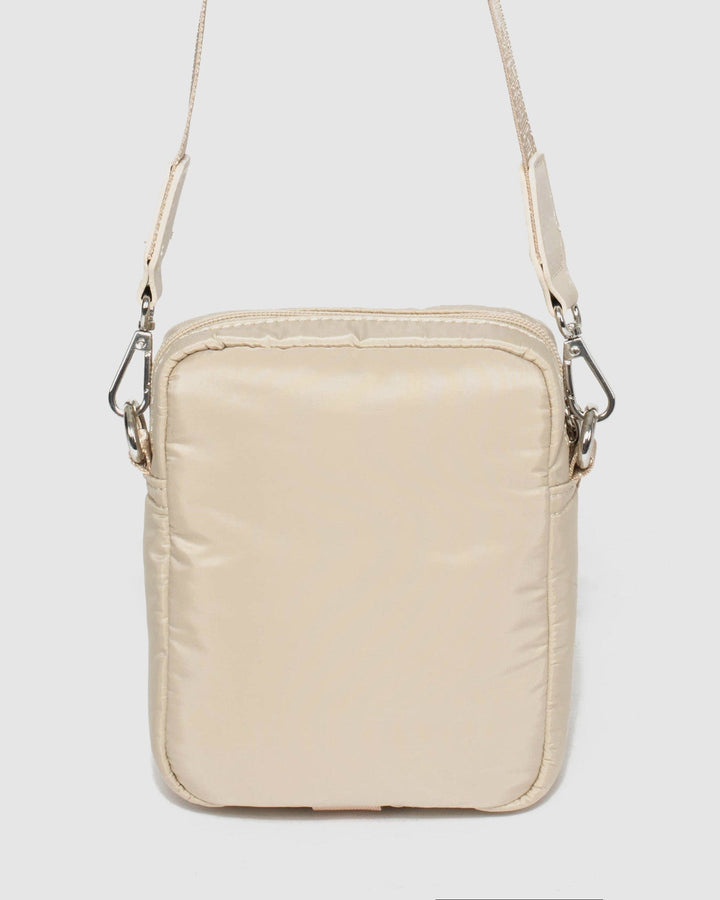 Ivory Emma Lock Crossbody Bag | Crossbody Bags