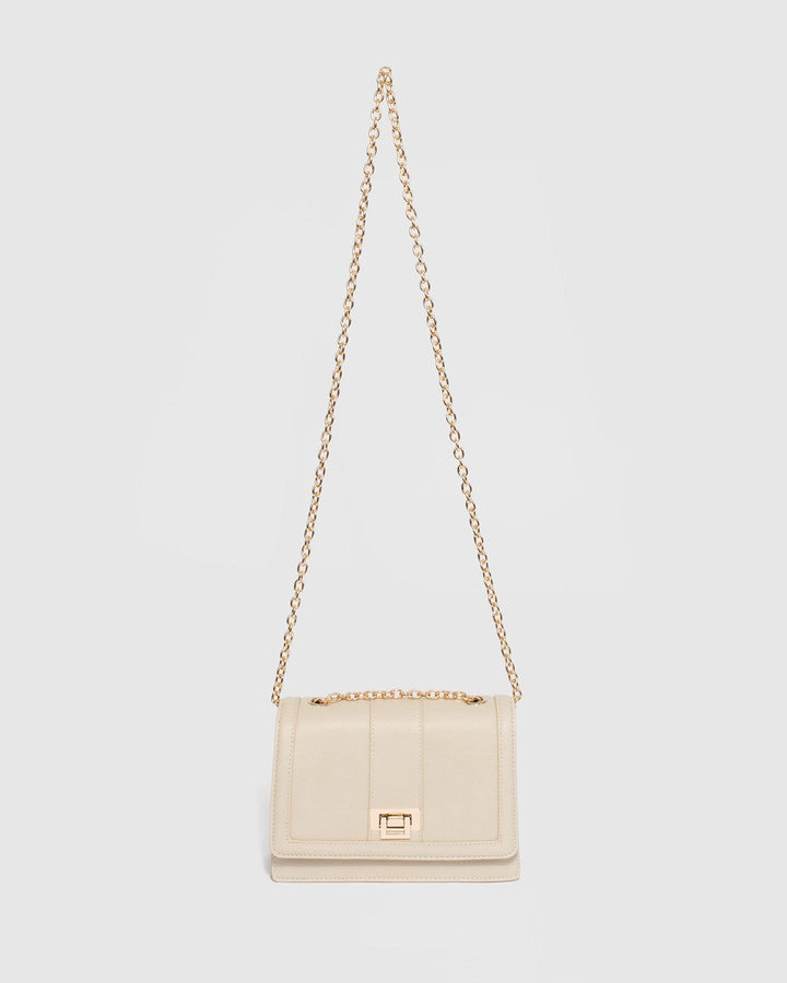 Colette by Colette Hayman Ivory Hadly Lock Crossbody Bag