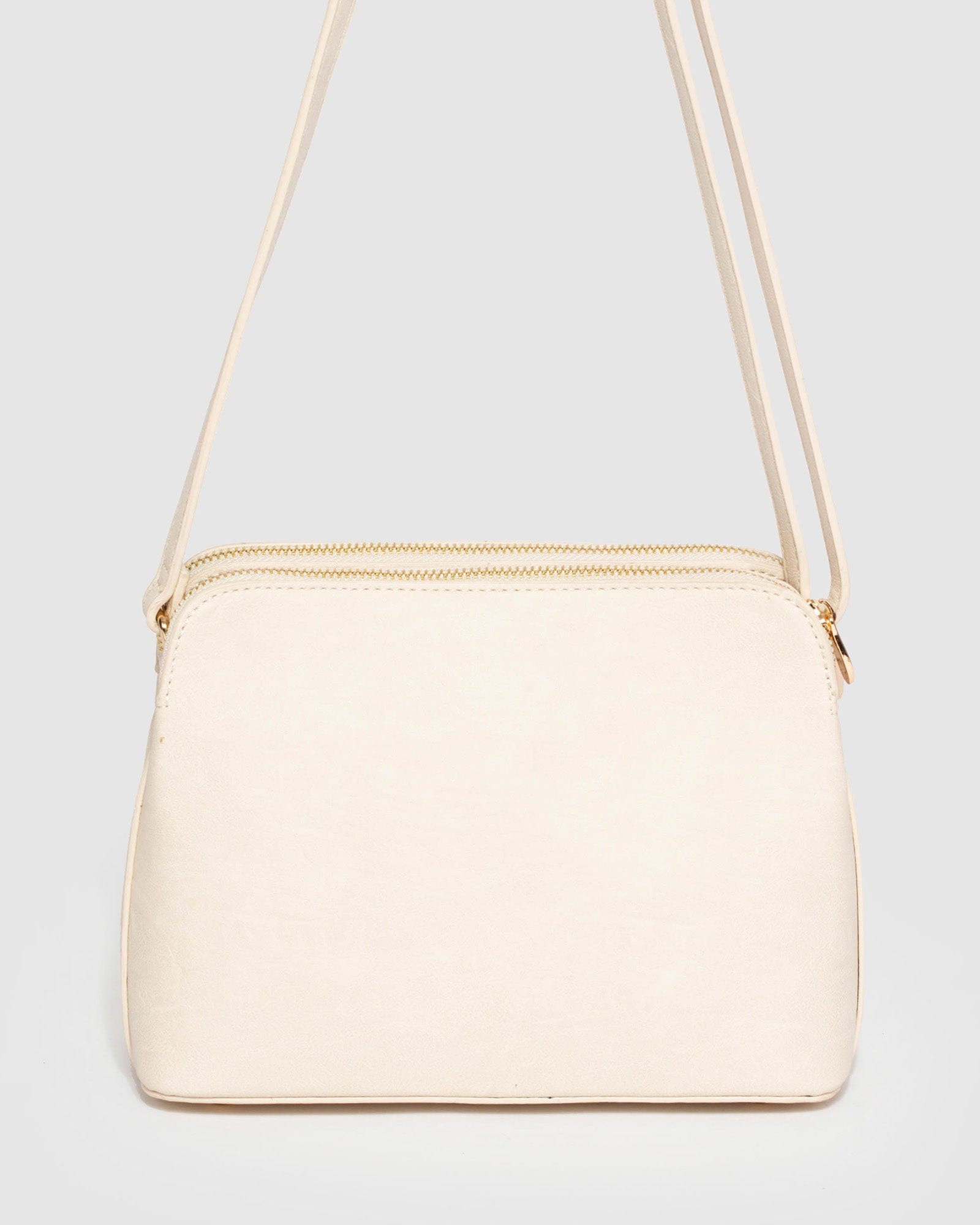 Ivory Quilt Crossbody Bag