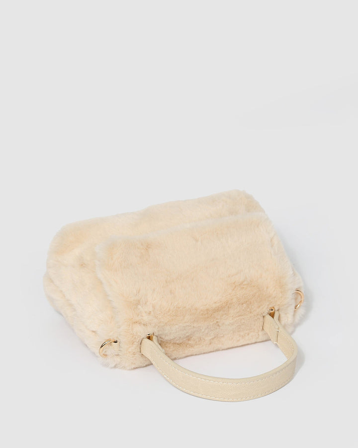 Ivory Kiki Fur Mini Bag | Mini Bags
