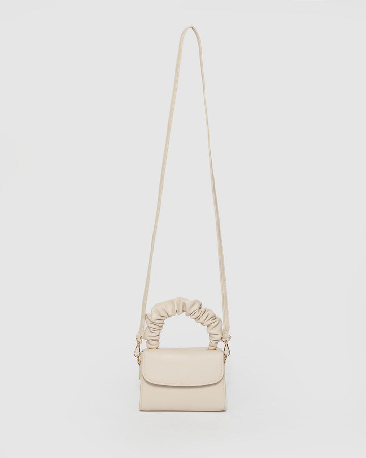 Ivory Kiki Scrunch Mini Bag | Mini Bags