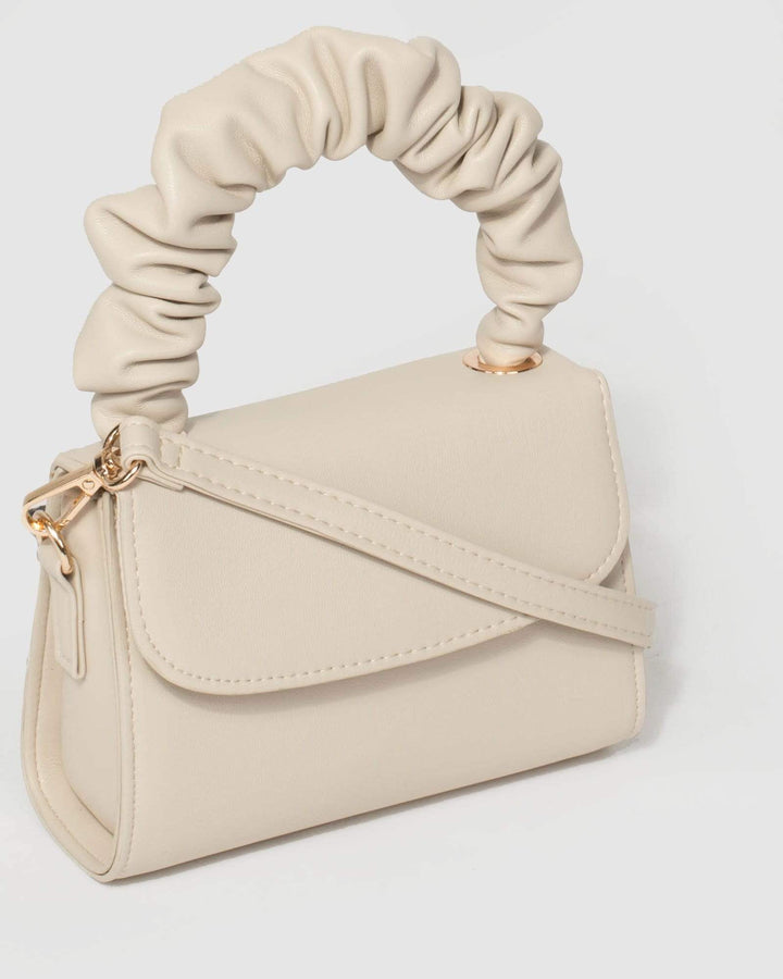 Ivory Kiki Scrunch Mini Bag | Mini Bags