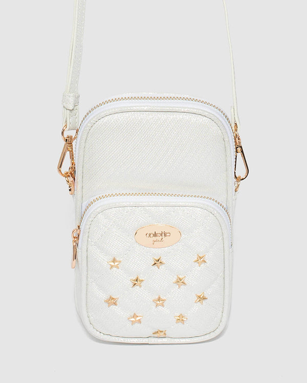 Colette by Colette Hayman Ivory Koni Quilted Kids Crossbody Bag