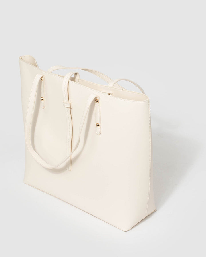 Ivory Large Basic Tote Bag | Tote Bags