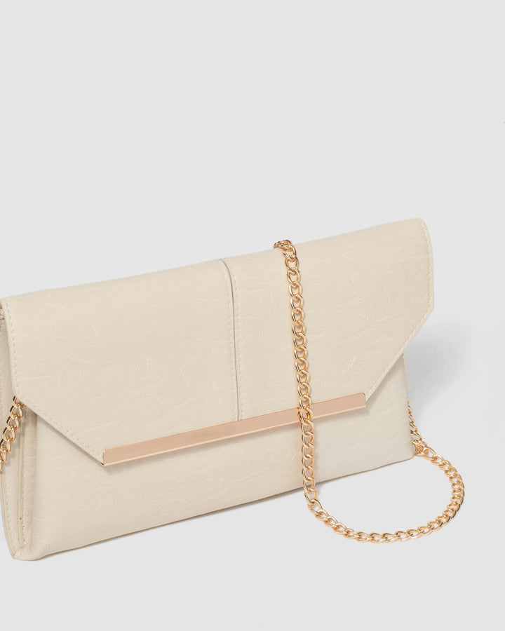 Ivory Laurel Clutch Bag | Clutch Bags