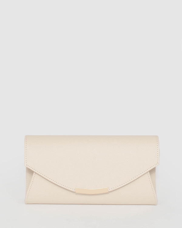 Ivory Lucille Envelope Clutch Bag | Clutch Bags
