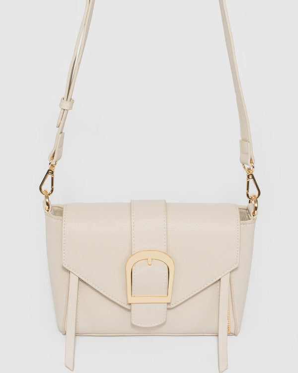 Colette by Colette Hayman Ivory Lydia Buckle Crossbody Bag