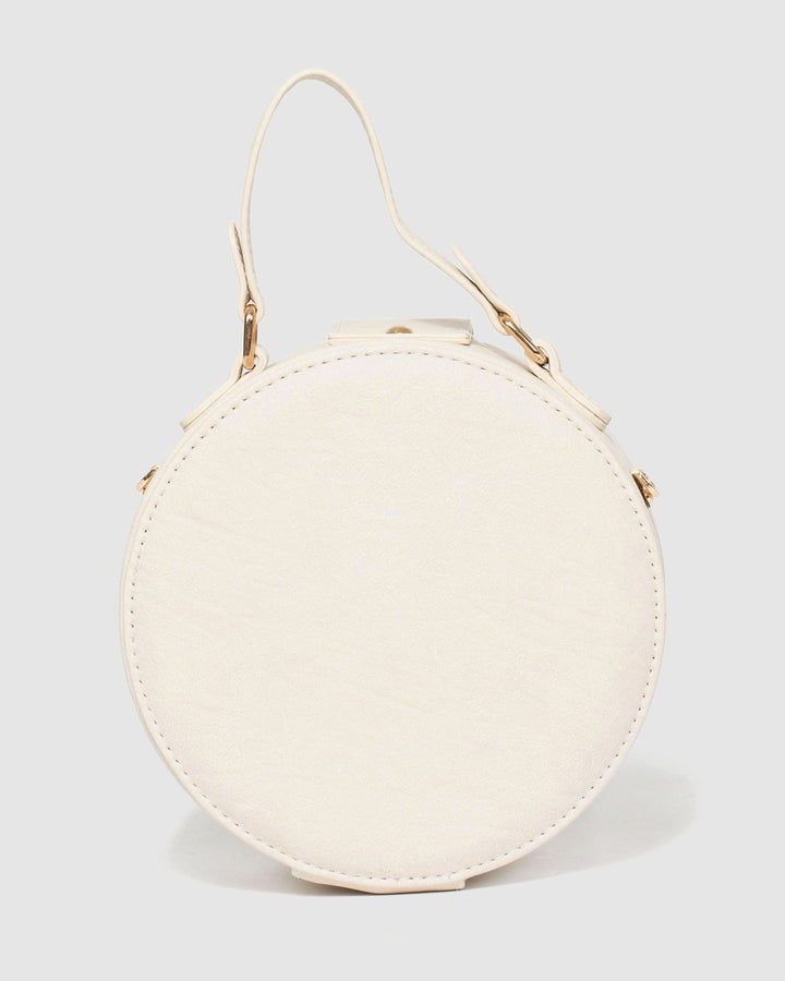 Ivory Marina Quilted Bee Bag | Clutch Bags
