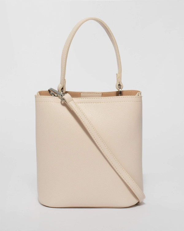 Ivory Melanie Bucket Bag | Bucket Bags