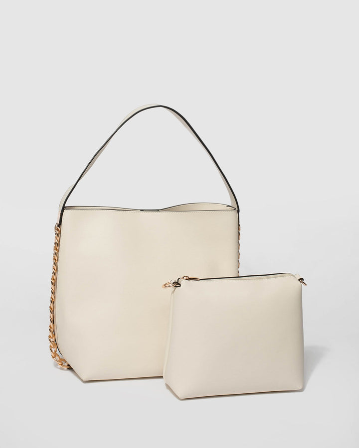 Ivory Mia Bucket Tote Bag | Bucket Bags
