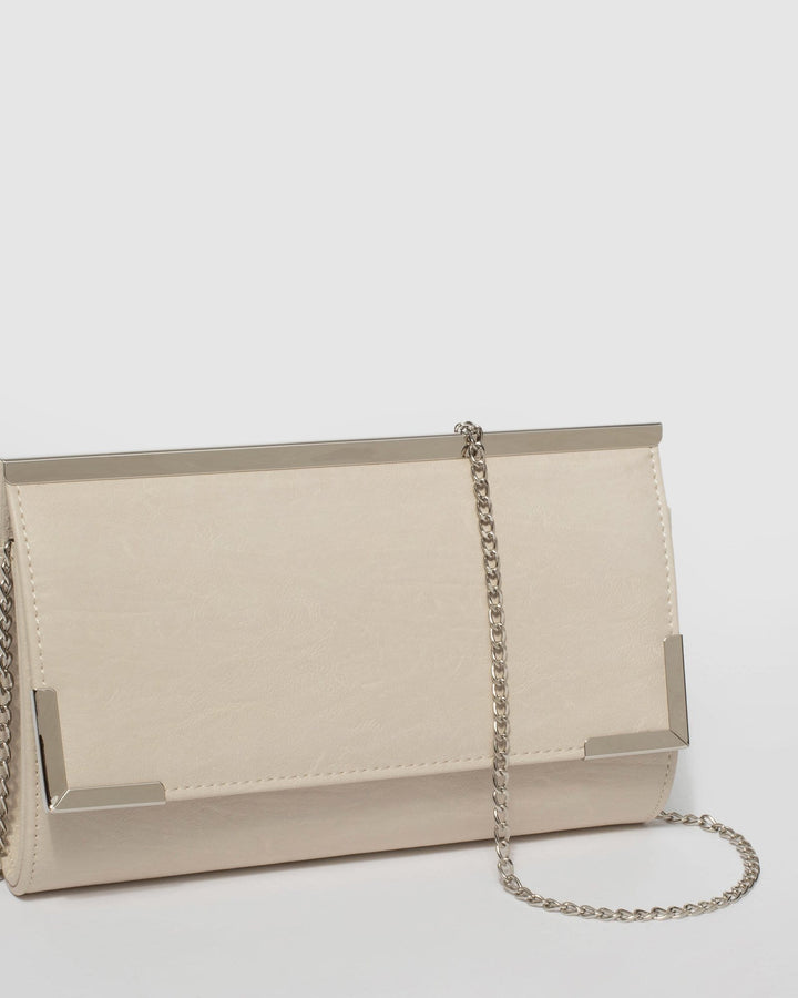 Ivory Mimi Bar Clutch Bag | Clutch Bags