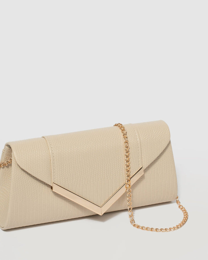 Ivory Paula Clutch Bag | Clutch Bags