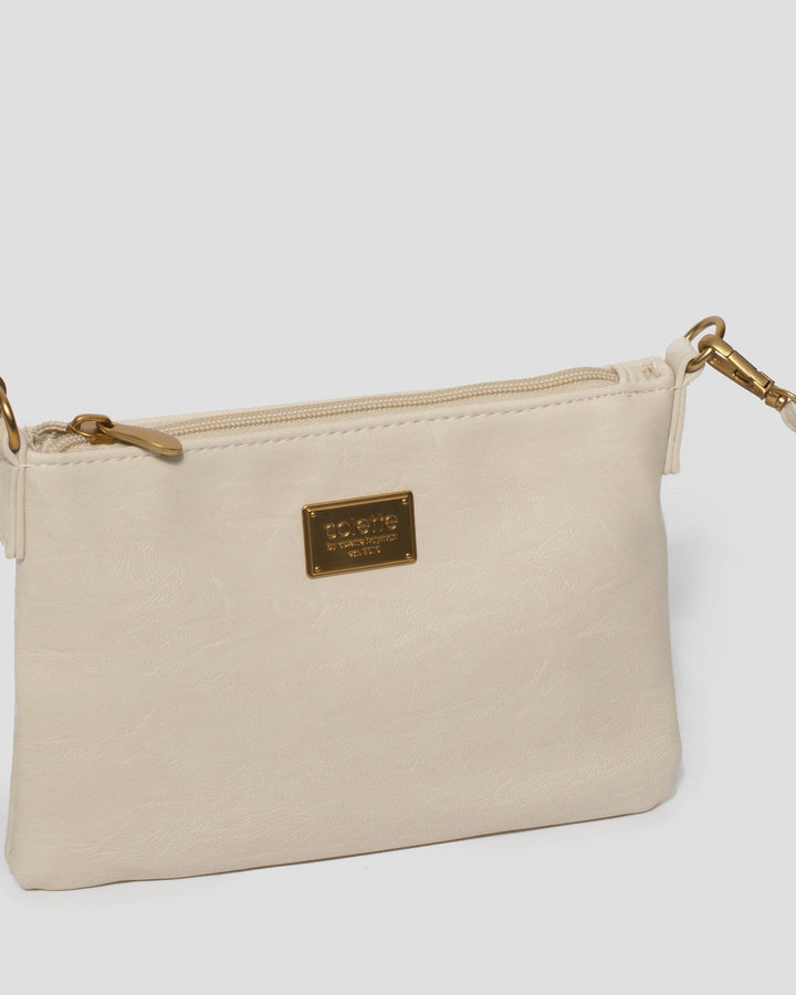 Ivory Strap Crossbody Bag | Crossbody Bags