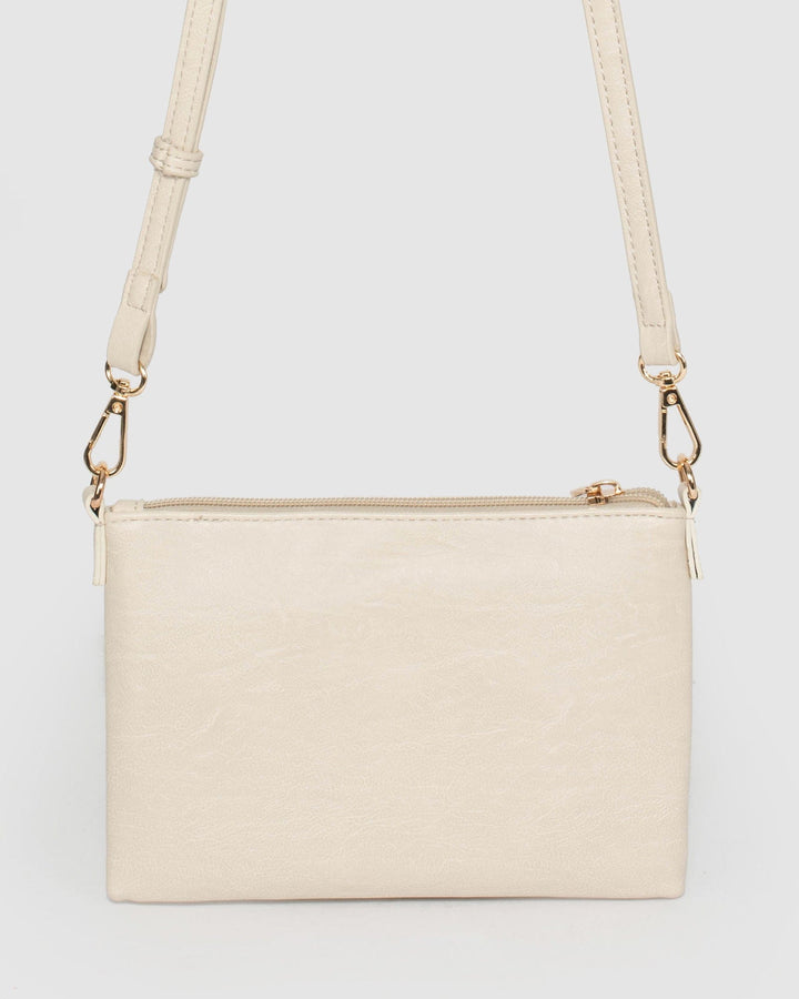 Ivory Strap Crossbody Bag | Crossbody Bags