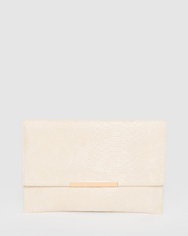 Ivory Primrose Clutch Bag | Clutch Bags