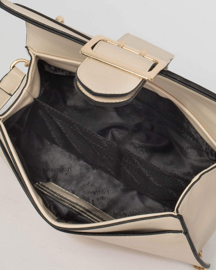 Ivory Buckle Crossbody Bag | Crossbody Bags