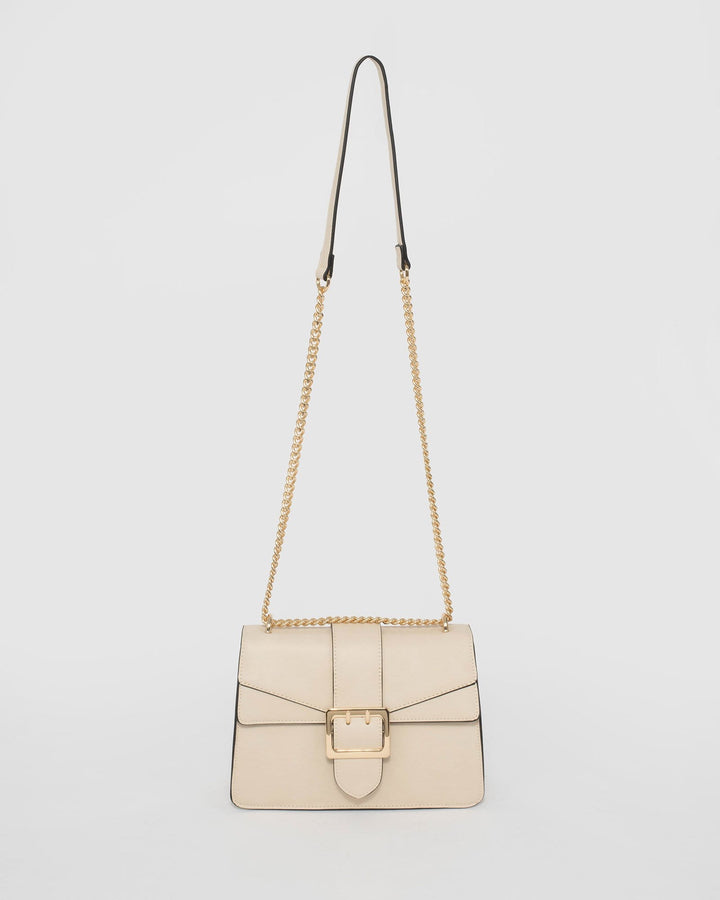 Ivory Buckle Crossbody Bag | Crossbody Bags