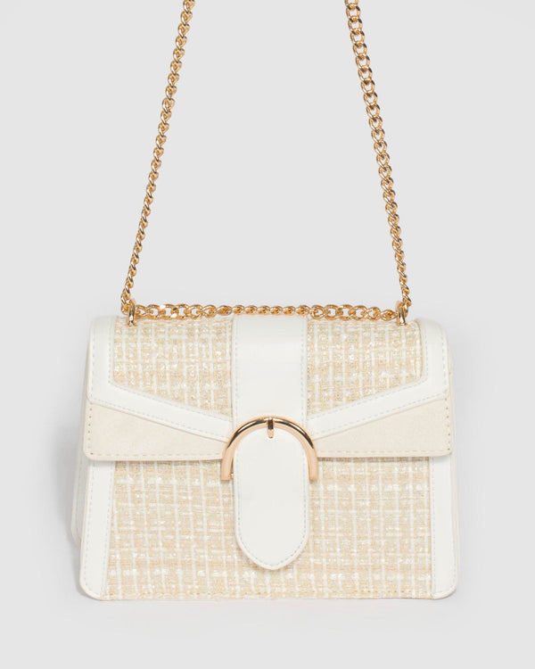 Colette by Colette Hayman Ivory Rachel Buckle Crossbody Bag