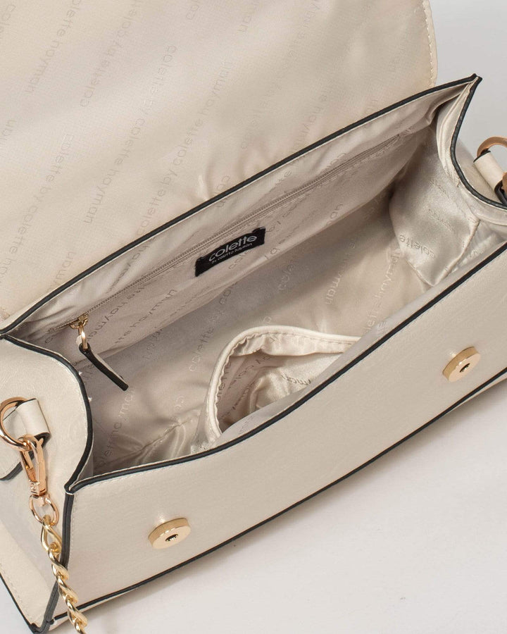 Ivory Renee Scarf Panel Tote Bag | Tote Bags