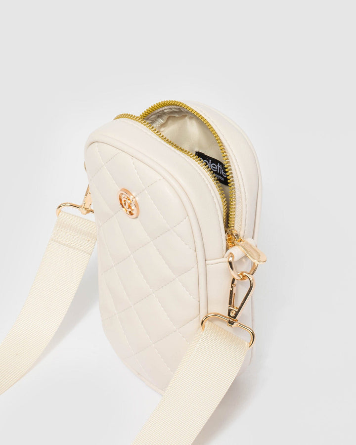 Colette by Colette Hayman Ivory Rubee Quilted Crossbody Bag