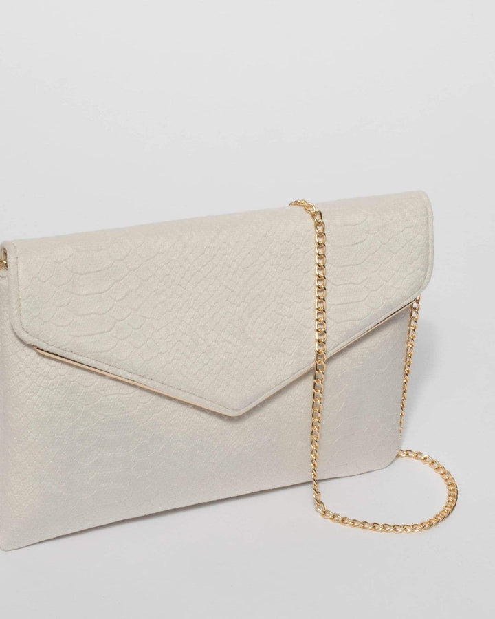 Ivory Samantha Clutch Bag | Clutch Bags