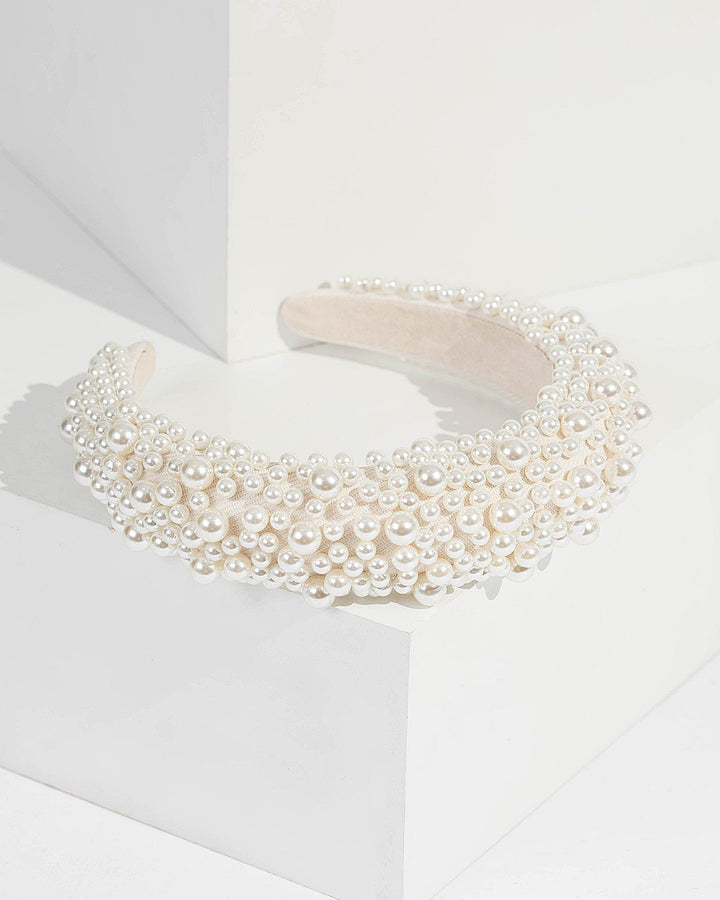 Ivory Statement Pearl Headband | Hair Accessories