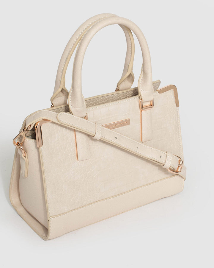 Ivory Stef Panel Tote Bag | Tote Bags